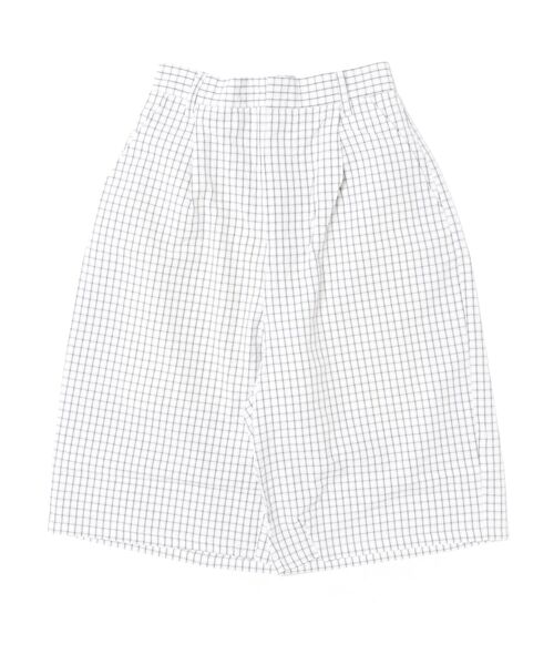 W:Huku(フーク)の「チェック サッカー スラックス バミューダ ハーフパンツ / 短パン / Checkered Slacks Shorts(その他パンツ・レディース・グレー/ブルー/アイボリー・FREE)」の12枚目の写真