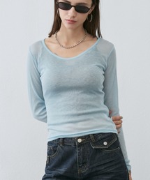 Sheer Long Sleeve Tee / シアーロングスリーブT