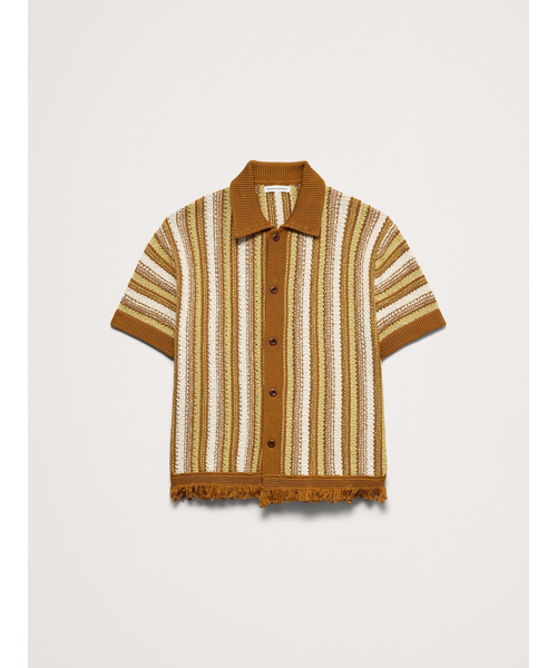 Banana Republic(バナナリパブリック)の「フリンジ コットン ポロ カーディガン(カーディガン/ボレロ・メンズ・マルチ・S/M/L/XL)」の4枚目の写真