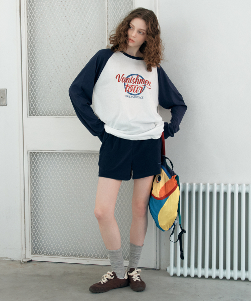 VANISHMENT(バニシュメント)の「Tarry shorts_navy(その他パンツ・レディース・その他・FREE)」の1枚目の写真