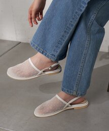 CIAOPANIC TYPY | :【S～XLサイズ展開！】ドット柄シアーメッシュフラットサンダル(サンダル)
