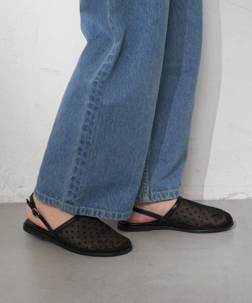 CIAOPANIC TYPY(チャオパニックティピー)の「:【S~XLサイズ展開!】ドット柄シアーメッシュフラットサンダル(サンダル・レディース・ブラック/オフホワイト・X-LARGE/LARGE/MEDIUM/SMALL)」の19枚目の写真
