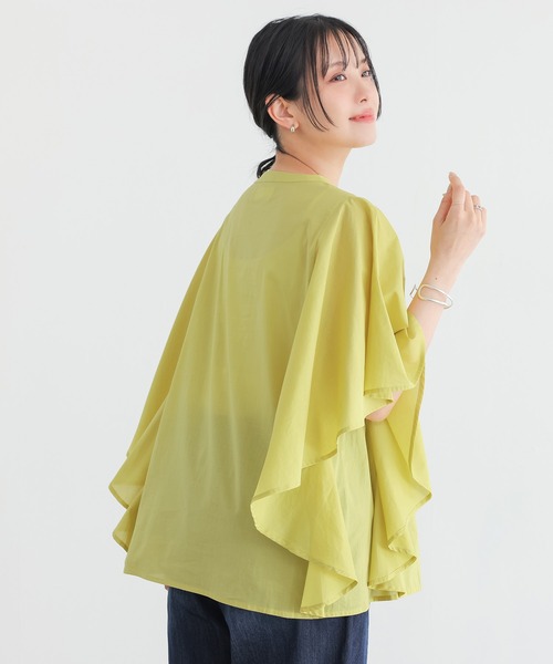 n'OrLABEL(ノアールレーベル)の「『ピンタックフレア袖ブラウス』(シャツ/ブラウス・レディース・ブラック/イエロー/アイボリー・2/1)」の10枚目の写真