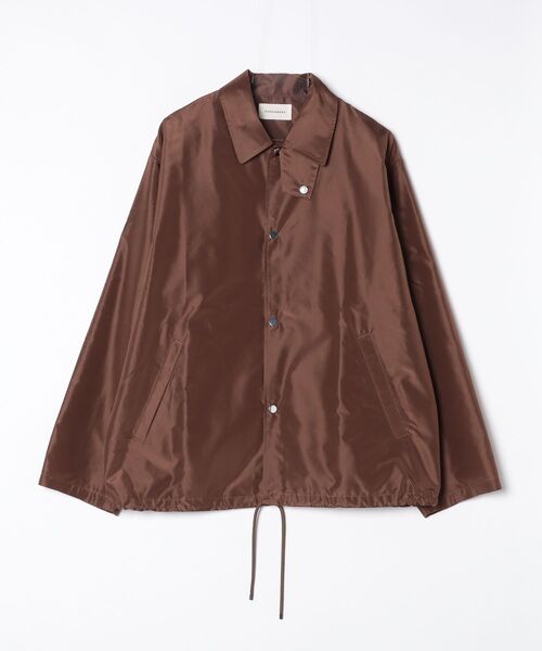 markaware(マーカウェア)の「MARKAWARE (マーカウェア) SILK TAFFETA COACH JACKET III(ブルゾン・メンズ・ブラック/ブラウン・3/4)」の2枚目の写真