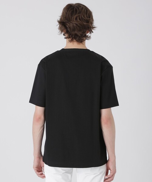 BLACK LABEL CRESTBRIDGE(ブラックレーベル・クレストブリッジ)の「ARTISANALユニオンジャックハイブリッドTシャツ(Tシャツ/カットソー・メンズ・ブラック/オフホワイト・S/XL/L/M)」の10枚目の写真