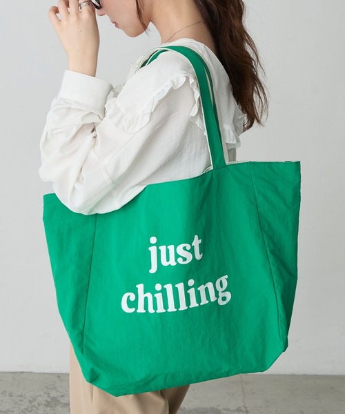 BONLECILL Marche（ボンルシールマルシェ）の「【BONLECILL Marche】リバーシブルロゴBIGトートバッグ（トートバッグ・レディース・ブルー/レッド/ネイビー/ブラック/ピンク/グリーン・FREE）」の2枚目の写真