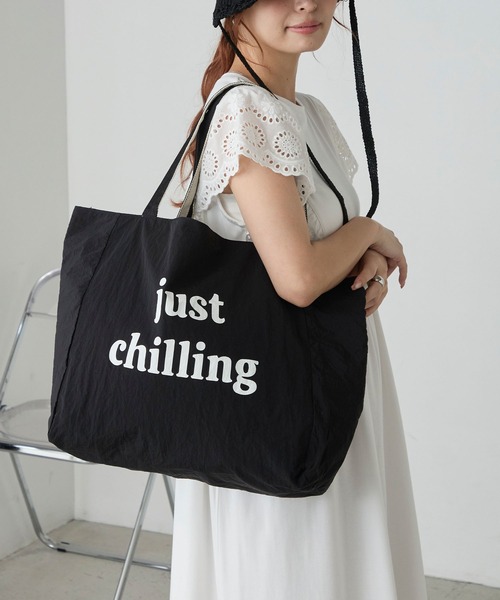 BONLECILL Marche（ボンルシールマルシェ）の「【BONLECILL Marche】リバーシブルロゴBIGトートバッグ（トートバッグ・レディース・ブルー/レッド/ネイビー/ブラック/ピンク/グリーン・FREE）」の8枚目の写真