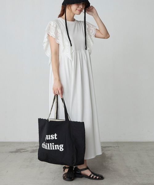 BONLECILL Marche（ボンルシールマルシェ）の「【BONLECILL Marche】リバーシブルロゴBIGトートバッグ（トートバッグ・レディース・ブルー/レッド/ネイビー/ブラック/ピンク/グリーン・FREE）」の11枚目の写真