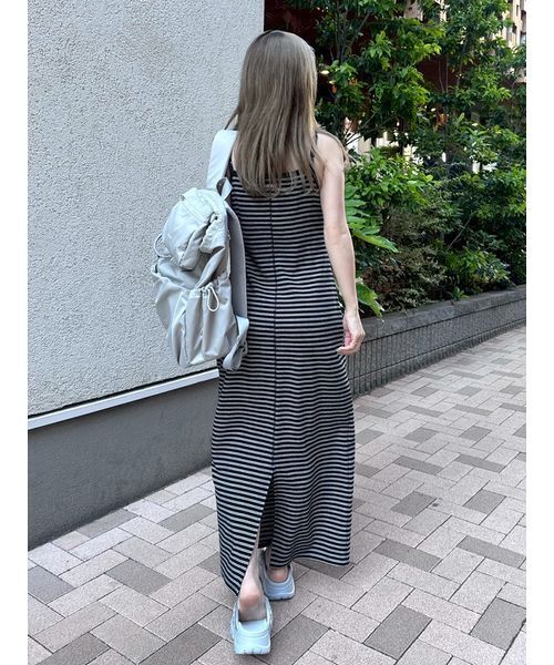 emmi(エミ)の「emmiロゴカップ付きパイルワンピース(ワンピース・レディース・バーガンディー/ライトグレー/ブラック・1/0)」の21枚目の写真