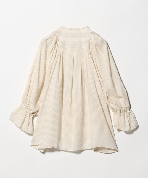 UNITED ARROWS(ユナイテッドアローズ)の「ラミー スキッパー Vネック ブラウス ‐ウォッシャブル‐(シャツ/ブラウス・レディース・その他2/イエロー/ネイビー・FREE)」の16枚目の写真