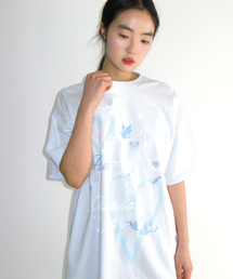 HEART PIXEL ART TEE BLUE