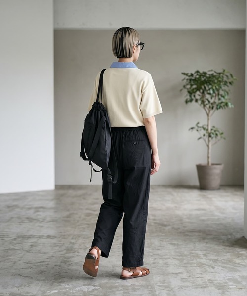 STYLE DELI(スタイルデリ)の「【BLK001】刺繍タックイージーパンツ(その他パンツ・レディース・ブラック・FREE)」の6枚目の写真