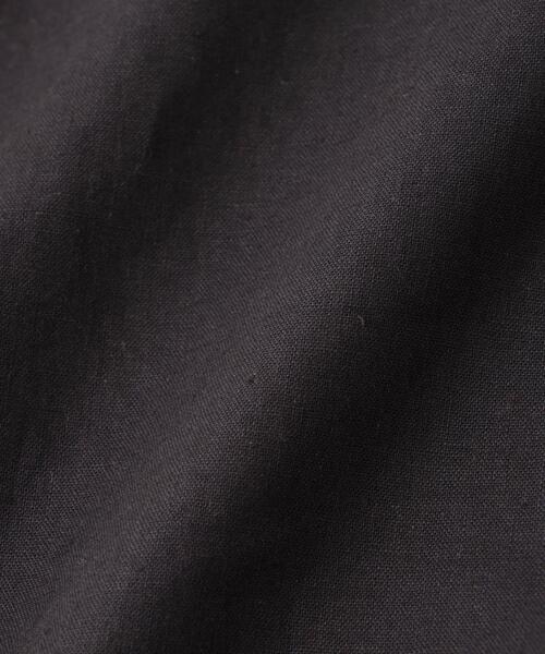 NANO universe(ナノユニバース)の「「FRENCH LINEN」イタリアンスキッパー半袖シャツ(シャツ/ブラウス・メンズ・ブラック/ホワイト・M/S/L)」の15枚目の写真