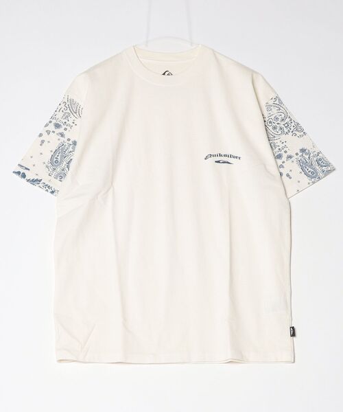 Quiksilver(クイックシルバー)の「クイックシルバー QUIKSILVER MERCURY PAISLEY SLEEVE ST(Tシャツ/カットソー・メンズ・ホワイト/ブルー・S/M/L/LL)」の12枚目の写真