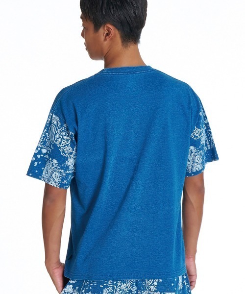 Quiksilver(クイックシルバー)の「クイックシルバー QUIKSILVER MERCURY PAISLEY SLEEVE ST(Tシャツ/カットソー・メンズ・ホワイト/ブルー・S/M/L/LL)」の4枚目の写真