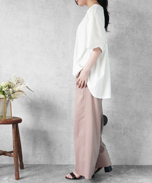 SELECT LEVERY(セレクトリベリー)の「接触冷感 ハイストレッチワイドパンツ(その他パンツ・レディース・ブラック/ピンクベージュ/ライトベージュ・MEDIUM/LARGE)」の20枚目の写真