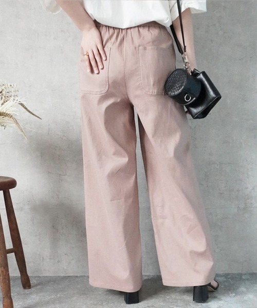 SELECT LEVERY(セレクトリベリー)の「接触冷感 ハイストレッチワイドパンツ(その他パンツ・レディース・ブラック/ピンクベージュ/ライトベージュ・MEDIUM/LARGE)」の19枚目の写真