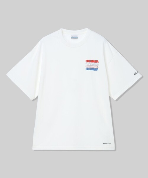 Columbia(コロンビア)の「限定展開 Columbia/ ナビダッドビュートグラフィックショートスリーブTシャツ /コロンビア(Tシャツ/カットソー・メンズ・ブラック/ホワイト/グレー/ブラック系その他3/ブラック系その他/ホワイト系その他/ブラック系その他2/ホワイト系その他2/ホワイト系その他3・L/M/S/XXL/XL)」の4枚目の写真