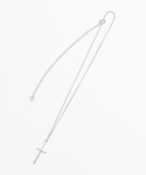 LAD MUSICIAN(ラッドミュージシャン)の「CHAIN CROSS NECKLACE(ネックレス・メンズ・ブラック/シルバー・FREE)」の2枚目の写真