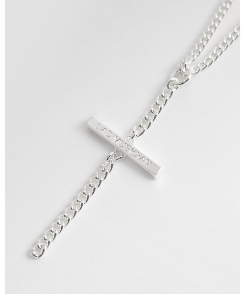 LAD MUSICIAN(ラッドミュージシャン)の「CHAIN CROSS NECKLACE(ネックレス・メンズ・ブラック/シルバー・FREE)」の7枚目の写真