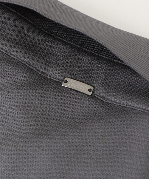 HERNO（ヘルノ）の「HERNO(へルノ) Jersey Knit Effect Polo Shirts（ポロシャツ・メンズ・ホワイト/ブラウン/チャコールグレー・50/48/46）」の5枚目の写真
