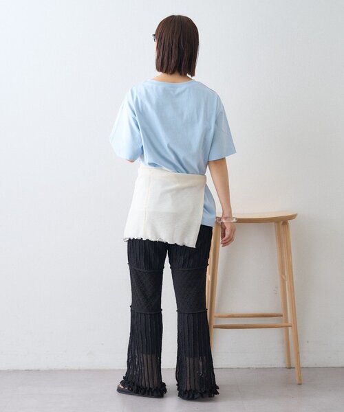 CIAOPANIC TYPY(チャオパニックティピー)の「裾フリル切替メッシュレースフレアパンツ(その他パンツ・レディース・ブラック/オフホワイト・MEDIUM/SMALL)」の17枚目の写真
