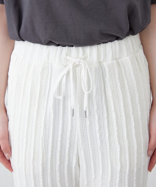 CIAOPANIC TYPY(チャオパニックティピー)の「裾フリル切替メッシュレースフレアパンツ(その他パンツ・レディース・ブラック/オフホワイト・MEDIUM/SMALL)」の21枚目の写真