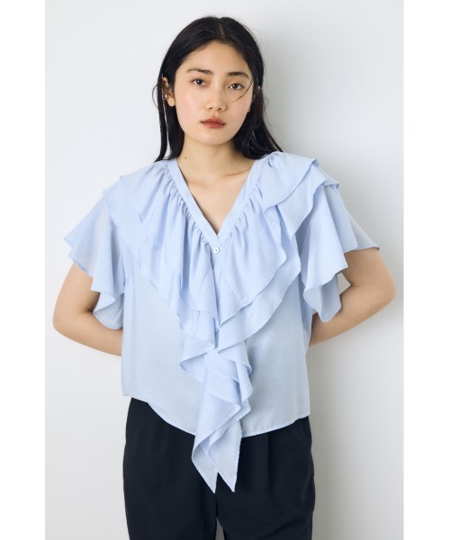 ラッフルブラウス（シャツ/ブラウス）｜AZUL BY MOUSSY（アズールバイ