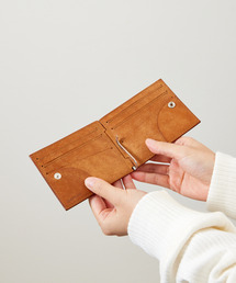 com-ono（コムォノ）の「com-ono コモノ / PUEBLO LEATHER MONEY CLIP イタリア製プエブロレザーマネークリップ 財布 / SLIM-007pb（札入れ/マネークリップ）」