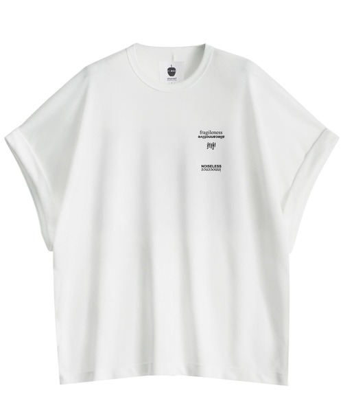 SHAREEF（シャリーフ）の「BIAS LINE JQ DOLMAN S/S T（Tシャツ/カットソー・メンズ・ブラック/ホワイト・2/1）」の2枚目の写真