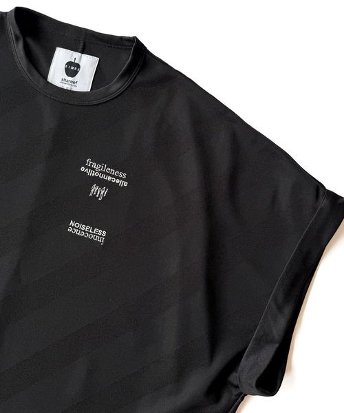 SHAREEF（シャリーフ）の「BIAS LINE JQ DOLMAN S/S T（Tシャツ/カットソー・メンズ・ブラック/ホワイト・2/1）」の8枚目の写真