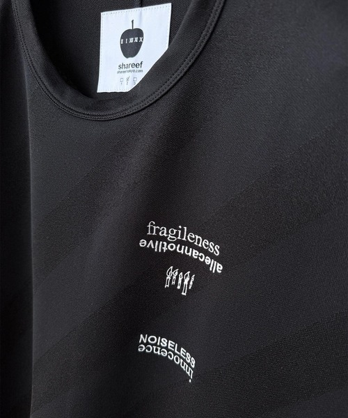 SHAREEF（シャリーフ）の「BIAS LINE JQ DOLMAN S/S T（Tシャツ/カットソー・メンズ・ブラック/ホワイト・2/1）」の6枚目の写真