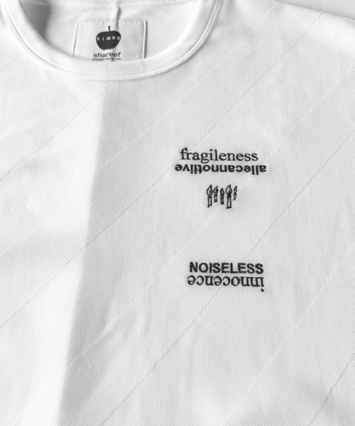 SHAREEF（シャリーフ）の「BIAS LINE JQ DOLMAN S/S T（Tシャツ/カットソー・メンズ・ブラック/ホワイト・2/1）」の4枚目の写真