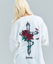 JACKROSE | JE-クロス＆ローズ・刺繍-SSTEE(Tシャツ/カットソー)