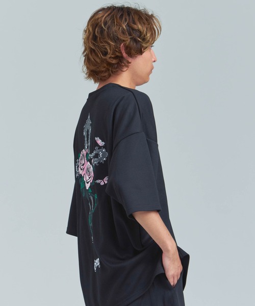 JACKROSE(ジャックローズ)の「JE-クロス&ローズ・刺繍-SSTEE(Tシャツ/カットソー・メンズ・ブラック/ホワイト・M/L)」の19枚目の写真