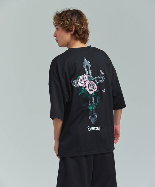 JACKROSE(ジャックローズ)の「JE-クロス&ローズ・刺繍-SSTEE(Tシャツ/カットソー・メンズ・ブラック/ホワイト・M/L)」の10枚目の写真