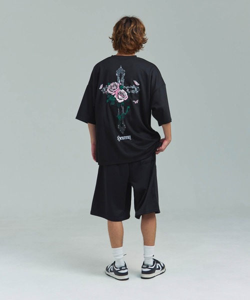 JACKROSE(ジャックローズ)の「JE-クロス&ローズ・刺繍-SSTEE(Tシャツ/カットソー・メンズ・ブラック/ホワイト・M/L)」の8枚目の写真
