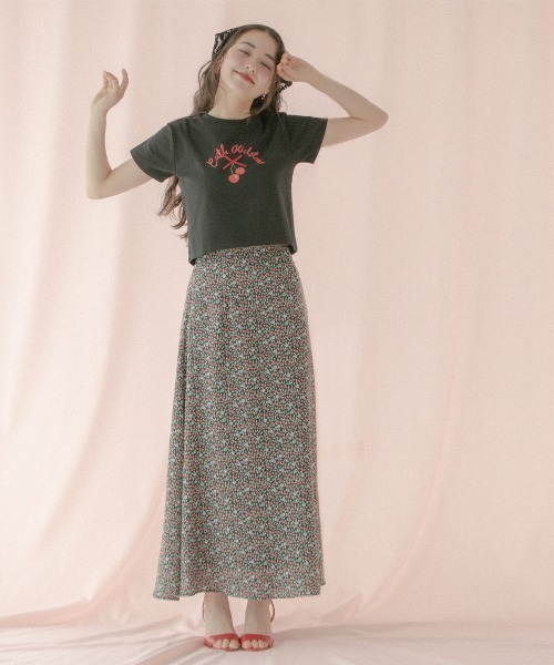 Cath Kidston（キャスキッドソン）の「ナロースカート Cherry Vine（スカート・レディース・ブラック・S）」の8枚目の写真