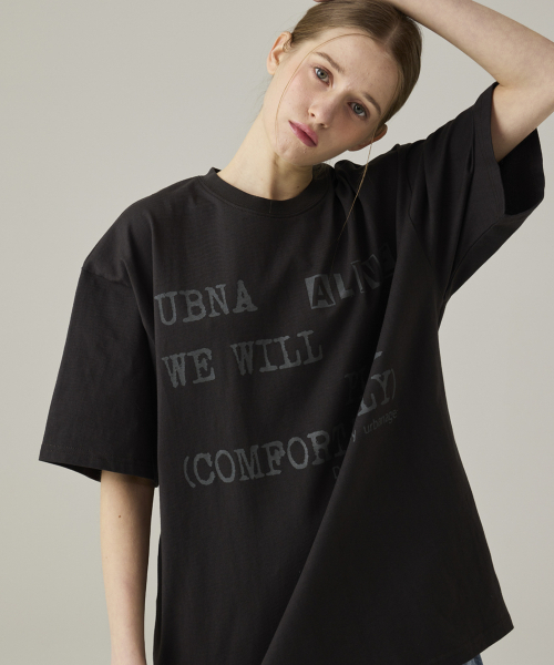 URBANAGE(アーバンエイジ)の「ALIVE オーバー半袖チャコール(Tシャツ/カットソー・レディース・その他・MEDIUM/LARGE)」の22枚目の写真