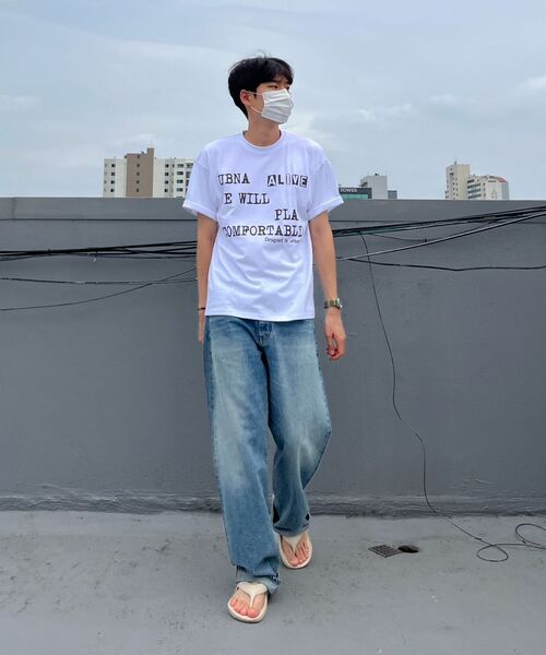 URBANAGE(アーバンエイジ)の「ALIVE オーバー半袖チャコール(Tシャツ/カットソー・レディース・その他・MEDIUM/LARGE)」の16枚目の写真