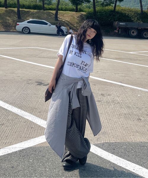 URBANAGE(アーバンエイジ)の「ALIVE オーバー半袖チャコール(Tシャツ/カットソー・レディース・その他・MEDIUM/LARGE)」の12枚目の写真