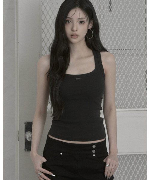 KHAKIPOINT(カーキポイント)の「Muted Tank Top (charcoal)(Tシャツ/カットソー・レディース・その他・FREE)」の1枚目の写真