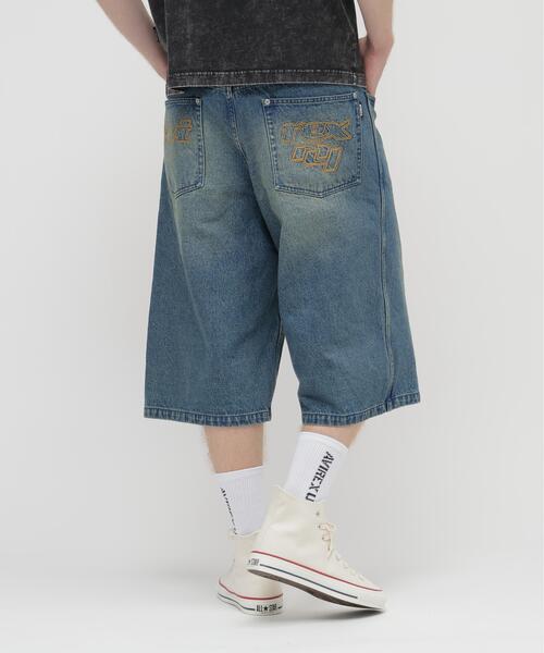 AVIREX(アヴィレックス)の「GOALERS EMBROIDERY DENIM SHORTS / 刺しゅう デニム ショーツ / AVIREX / アヴィレックス(デニムパンツ・メンズ・ライトインディゴブルー/ブラック・X-LARGE/MEDIUM)」の22枚目の写真