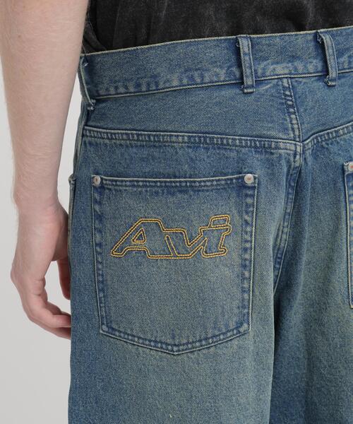 AVIREX(アヴィレックス)の「GOALERS EMBROIDERY DENIM SHORTS / 刺しゅう デニム ショーツ / AVIREX / アヴィレックス(デニムパンツ・メンズ・ライトインディゴブルー/ブラック・X-LARGE/MEDIUM)」の8枚目の写真