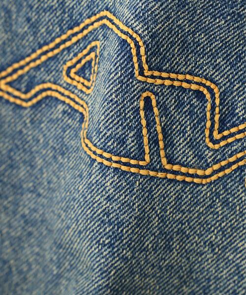 AVIREX(アヴィレックス)の「GOALERS EMBROIDERY DENIM SHORTS / 刺しゅう デニム ショーツ / AVIREX / アヴィレックス(デニムパンツ・メンズ・ライトインディゴブルー/ブラック・X-LARGE/MEDIUM)」の13枚目の写真