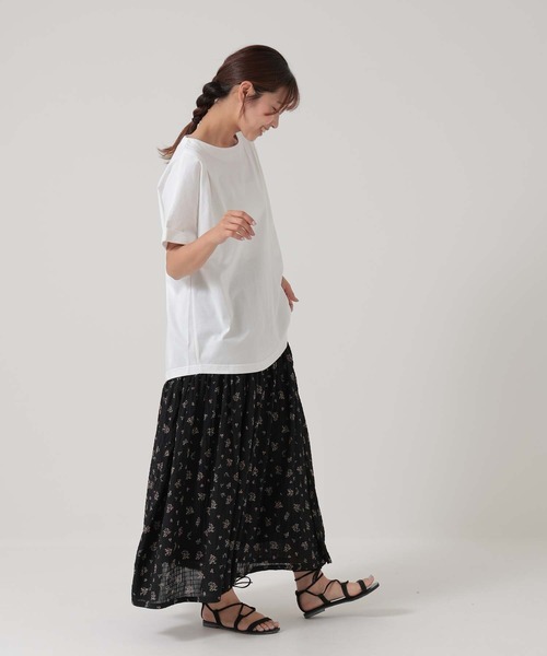 HEART MARKET(ハートマーケット)の「タックタックチュニック(Tシャツ/カットソー・レディース・チャコール/ダークグリーン/ホワイト/グレイッシュベージュ/ブラック/パープル・FREE)」の22枚目の写真