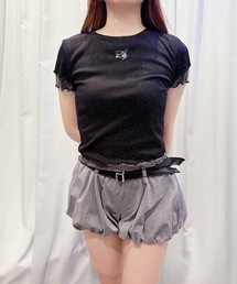 レイヤードラメTシャツ
