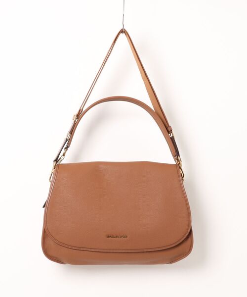 MICHAEL KORS(マイケルコース)の「HOLMES ぺブルレザー コンバーチブル クロスボディバッグ エクストララージ(ショルダーバッグ・メンズ・ブラウン系・FREE)」の5枚目の写真