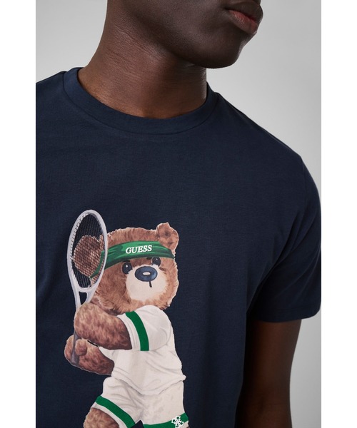 Guess(ゲス)の「BERRY Tee Tシャツ 半袖(Tシャツ/カットソー・メンズ・ネイビー/ホワイト・SMALL/MEDIUM/LARGE/X-LARGE)」の4枚目の写真