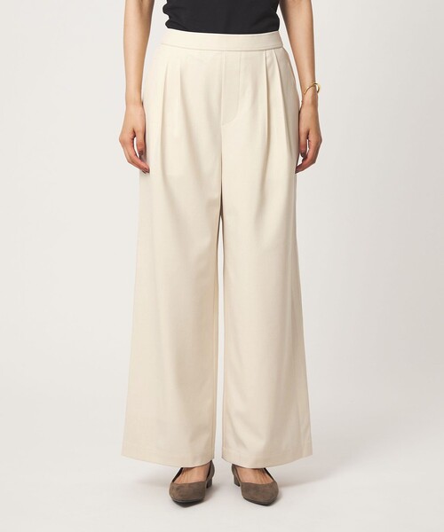 green label relaxing（グリーンレーベルリラクシング）の「［size SHORT/TALLあり］オルマイ ツイル ワイド パンツ オフホワイト（その他パンツ・レディース・オフホワイト・TALL/40/36/34/SHORT/38）」の11枚目の写真